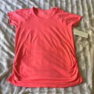 Athleta Speedlight Tee XL Coral NWT
